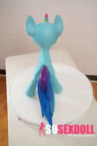 46cm 1ft5 Silicone Light Blue Castle Horse Pony Sex Doll