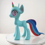 46cm 1ft5 Silicone Light Blue Castle Horse Pony Sex Doll
