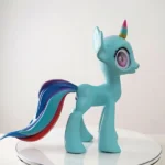 46cm 1ft5 Silicone Light Blue Castle Horse Pony Sex Doll