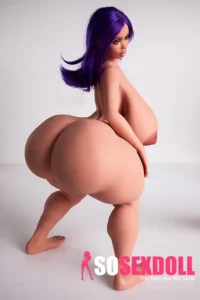 Si70cm 2ft3 Silicone Massive Boobs Big Hips Purple Sex Doll