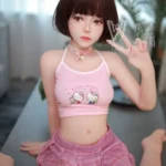 146cm 4ft8 TPE B Cup Slim Body Short Hair Sex Doll #296 Head