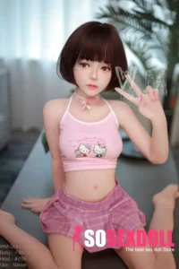 146cm 4ft8 TPE B Cup Slim Body Short Hair Sex Doll #296 Head