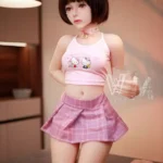 146cm 4ft8 TPE B Cup Slim Body Short Hair Sex Doll #296 Head
