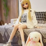 146cm 4ft8 TPE Lush Bust Blonde Hair Sex Doll #Y001 Head