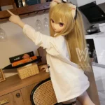 146cm 4ft8 TPE Lush Bust Blonde Hair Sex Doll #Y001 Head