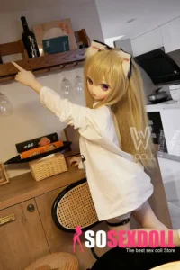 146cm 4ft8 TPE Lush Bust Blonde Hair Sex Doll #Y001 Head