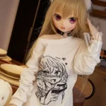 146cm 4ft8 TPE Lush Bust Blonde Hair Sex Doll #Y001 Head