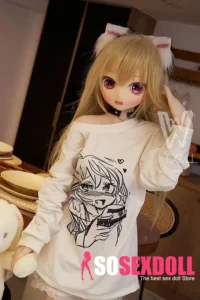 146cm 4ft8 TPE Lush Bust Blonde Hair Sex Doll #Y001 Head