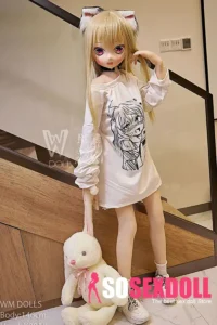146cm 4ft8 TPE Lush Bust Blonde Hair Sex Doll #Y001 Head