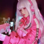 154cm 5ft1 TPE Anime Small Chest Silver Hair Sex Doll #454 Head