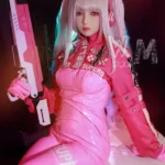 154cm 5ft1 TPE Anime Small Chest Silver Hair Sex Doll #454 Head