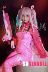 154cm 5ft1 TPE Anime Small Chest Silver Hair Sex Doll #454 Head