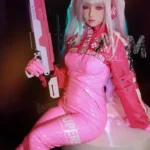 154cm 5ft1 TPE Anime Small Chest Silver Hair Sex Doll #454 Head