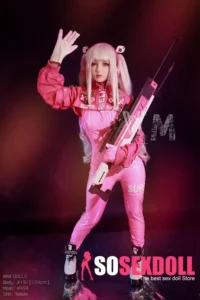 154cm 5ft1 TPE Anime Small Chest Silver Hair Sex Doll #454 Head