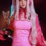 154cm 5ft1 TPE Anime Small Chest Silver Hair Sex Doll #454 Head