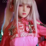 154cm 5ft1 TPE Anime Small Chest Silver Hair Sex Doll #454 Head