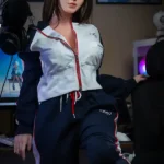 Slim Innocent Baby Doll Gamer Girl Desk Sex Doll