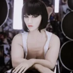 156cm 5ft2 TPE B Cup Juicy Butt Black Hair Sex Doll #159 Head