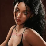 159cm 4ft9 Silicone Busty Juicy Butt Raven Hair Sex Doll #SG5 Head