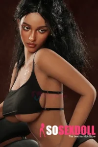 159cm 4ft9 Silicone Busty Juicy Butt Raven Hair Sex Doll #SG5 Head
