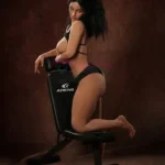 159cm 4ft9 Silicone Busty Juicy Butt Raven Hair Sex Doll #SG5 Head