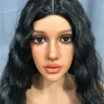 159cm 4ft9 Silicone Full Figure Dark Skin Raven Hair Sex Doll #SG5 Head in Stock (US Only)