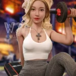 160cm 5ft2 TPE Full Chest Toned Body Blonde Hair Sex Doll #436 Head