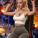 160cm 5ft2 TPE Full Chest Toned Body Blonde Hair Sex Doll #436 Head