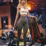 160cm 5ft2 TPE Full Chest Toned Body Blonde Hair Sex Doll #436 Head