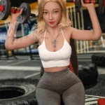 160cm 5ft2 TPE Full Chest Toned Body Blonde Hair Sex Doll #436 Head