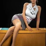 163cm 5ft3 Silicone Generous Bust Full Body Raven Hair Sex Doll #SG1 Head