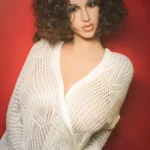 163cm 5ft3 TPE Chubby Breast Lush Hips Roll Hair Sex Doll #198 Head 05