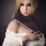 163cm 5ft3 TPE H Cup Thick Hips Blonde Hair Sex Doll #198 Head 06