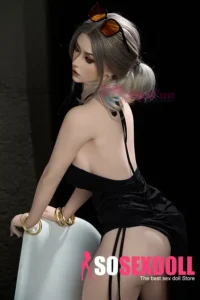 164cm 5ft4 Silicone F Cup Thick Figure Brunette Love Doll #SG6 Head