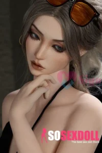 164cm 5ft4 Silicone F Cup Thick Figure Brunette Love Doll #SG6 Head