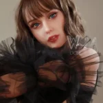 164cm 5ft4 TPE Busty Brunette Blue Eyes Temptress Sex Doll #242 Head