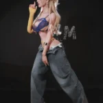 164cm 5ft4 TPE D Cup Blue Eyes Shapely Blonde Hair Sex Doll #15 Head