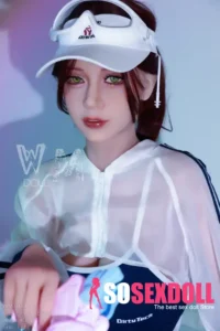 164cm 5ft4 TPE D Cup Blue Swimsuit Black Hair Sex Doll #56 Head