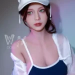 164cm 5ft4 TPE D Cup Blue Swimsuit Black Hair Sex Doll #56 Head