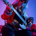 165cm 5ft4 Gothic Cyberpunk Sex Dolls Blue Hair Fantasy Dolls C Cup