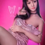 166cm 5ft5 TPE C Cup Slim Figure Raven Hair Sex Doll #253 Head