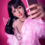 166cm 5ft5 TPE C Cup Slim Figure Raven Hair Sex Doll #253 Head