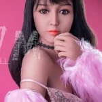 166cm 5ft5 TPE C Cup Slim Figure Raven Hair Sex Doll #253 Head