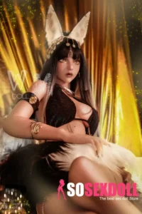 166cm 5ft5 TPE Cleopatra C Cup Plump Figure Black Hair Sex Doll #432 Head