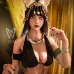 166cm 5ft5 TPE Cleopatra C Cup Plump Figure Black Hair Sex Doll #432 Head