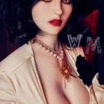 169cm 5ft6 TPE Chubby Chest Big Hips Black Hair Sex Doll #159 Head