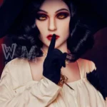 169cm 5ft6 TPE Chubby Chest Big Hips Black Hair Sex Doll #159 Head