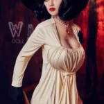 169cm 5ft6 TPE Chubby Chest Big Hips Black Hair Sex Doll #159 Head