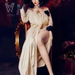 169cm 5ft6 TPE Chubby Chest Big Hips Black Hair Sex Doll #159 Head