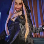 169cm 5ft6 TPE Grim Reaper D Cup Bust Golden Hair Sex Doll #420 Head